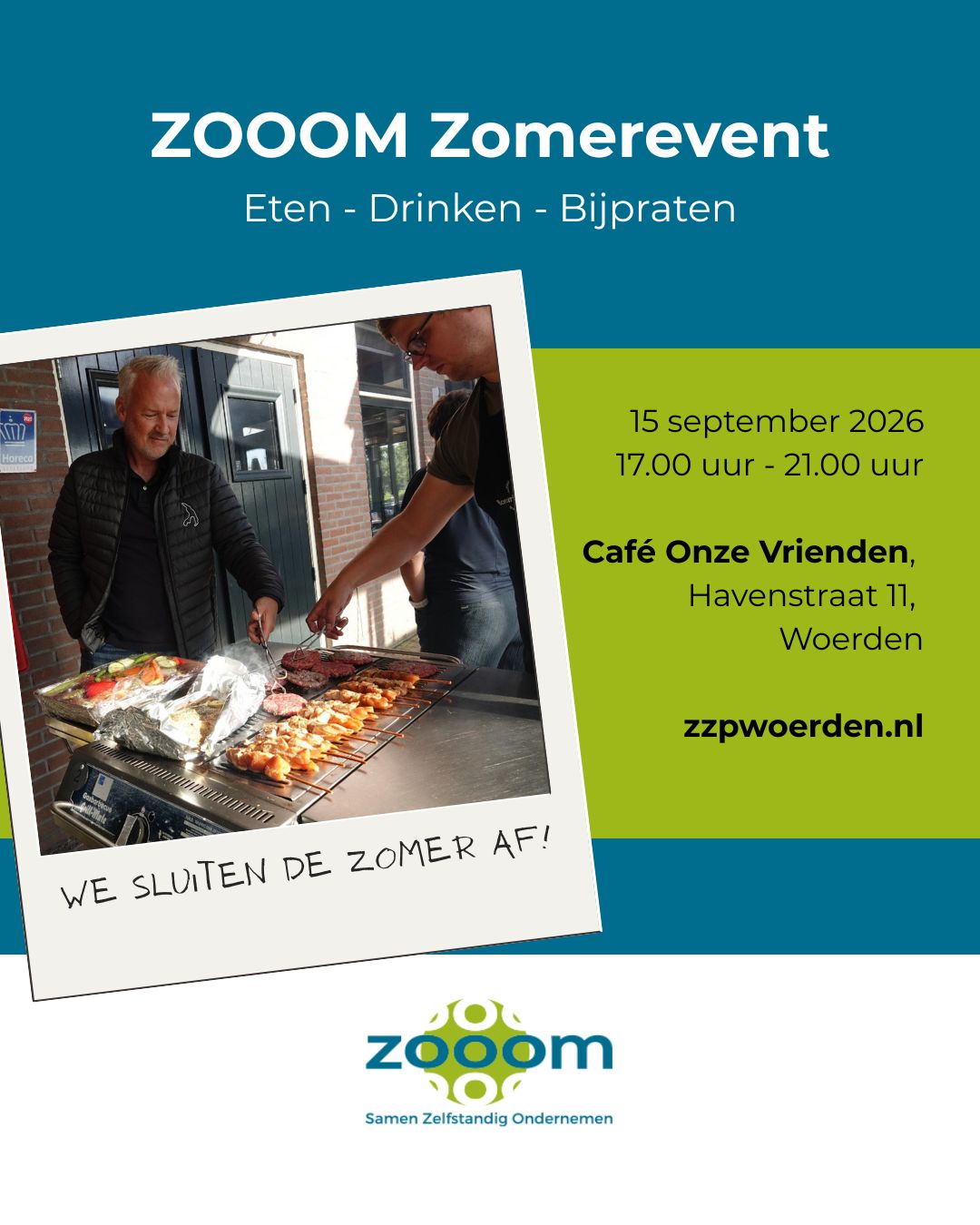 zooom zomerevent met bbq